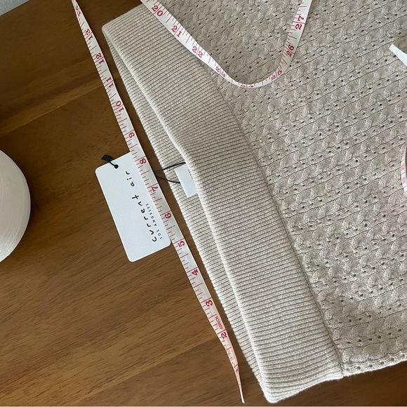 W18,19 Current Air Womens Pointelle Cable Knit - Picture 7 of 14